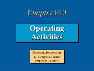 Operating Activities