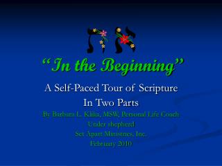 “In the Beginning”