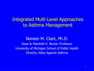 Integrated Multi-Level Approaches to Asthma Management