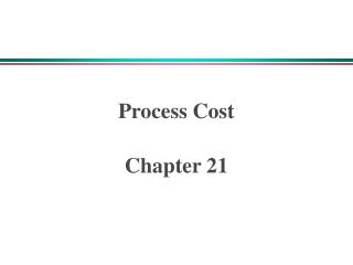 Process Cost