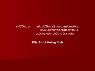 PGs. Ts. Lê Hoàng Ninh
