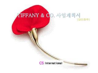 TIFFANY &amp; CO. 사업계획서