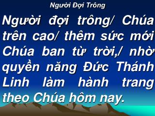 Người Đợi Trông