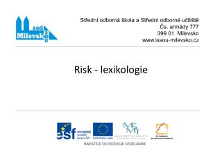 Risk - lexikologie