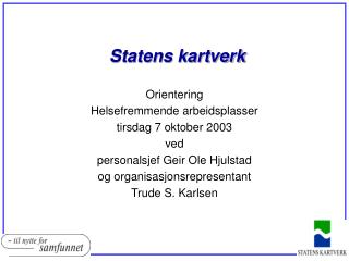 Statens kartverk