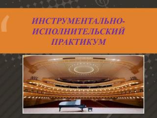 ИНСТРУМЕНТАЛЬНО-ИСПОЛНИТЕЛЬСКИЙ ПРАКТИКУМ