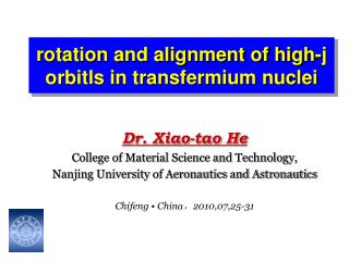rotation and alignment of high-j orbitls in transfermium nuclei