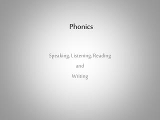 Phonics