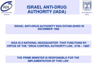 ISRAEL ANTI-DRUG AUTHORITY (IADA)