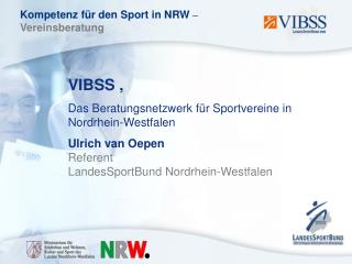 VIBSS , Das Beratungsnetzwerk für Sportvereine in Nordrhein-Westfalen