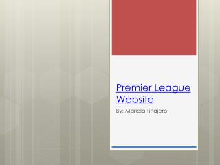 Premier League Website