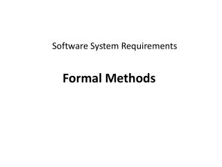 Software System Requirements