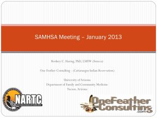 SAMHSA Meeting – January 2013