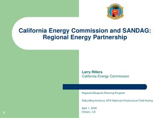 California Energy Commission and SANDAG: Regional Energy Partnership