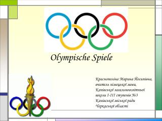 Olympische Spiele