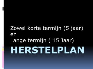 Herstelplan
