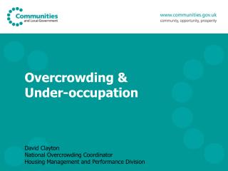 Overcrowding &amp; Under-occupation