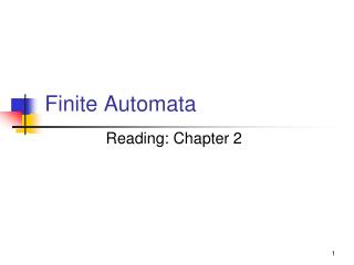 Finite Automata