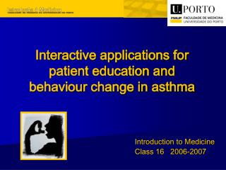 Interactive applications for patient education and behaviour change in asthma