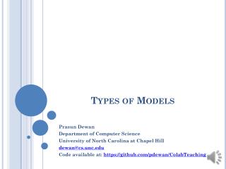 Types of Models