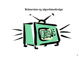 Rekursion og algoritmedesign