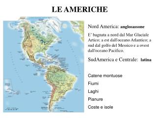 LE AMERICHE