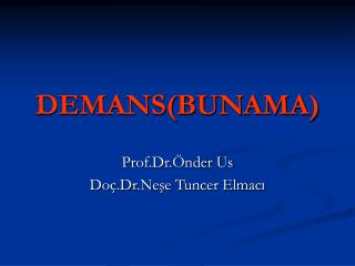 DEMANS(BUNAMA)