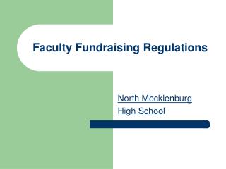 Faculty Fundraising Regulations