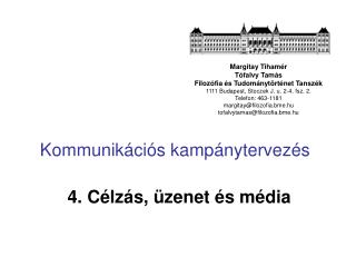 Kommunikációs kampánytervezés