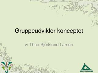 Gruppeudvikler konceptet