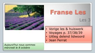 Franse Les