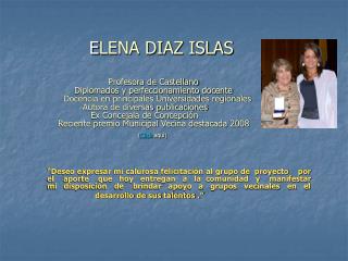 E LENA DIAZ ISLAS