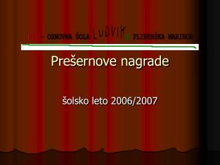 Prešernove nagrade