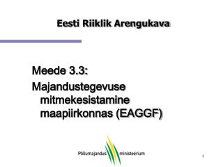 Eesti Riiklik Arengukava