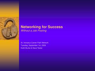 Networking for Success Without a Job Posting