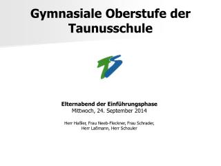 Gymnasiale Oberstufe der Taunusschule