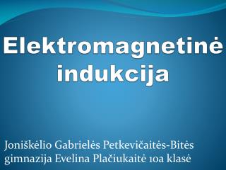 Elektromagnetinė indukcija