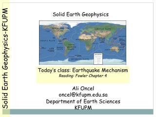 Solid Earth Geophysics