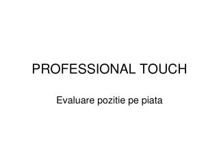 PROFESSIONAL TOUCH