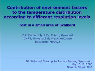 Contribution of environment factors to the temperature distribution