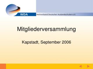 Mitgliederversammlung