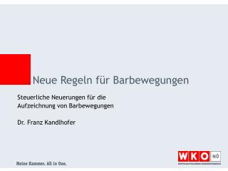 Neue Regeln für Barbewegungen