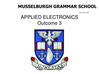 APPLIED ELECTRONICS Outcome 3