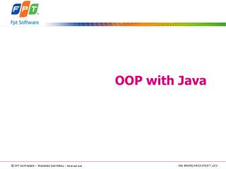 OOP with Java