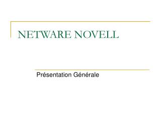 NETWARE NOVELL