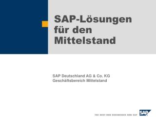 SAP-Lösungen für den Mittelstand