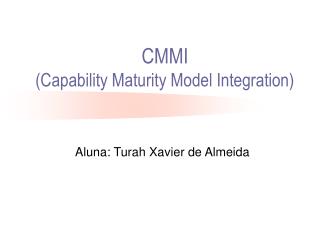 CMMI (Capability Maturity Model Integration)