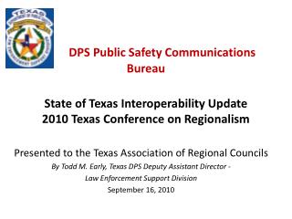 Presented to the Texas Association of Regional Councils