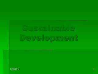 Sustainable Development