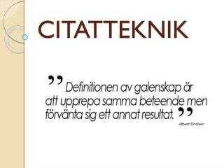 CITATTEKNIK